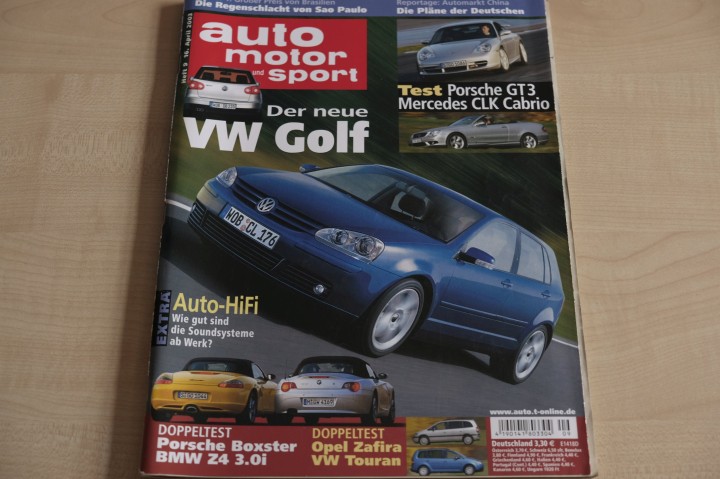 Deckblatt Auto Motor und Sport (09/2003)